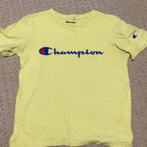 yellow champion shirt - Picture 1 of 2